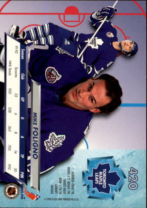 A5576- 1992-93 Ultra Hockey Cards 251-450 +Inserts -You Pick- 15+ FREE US SHIP - Bild 341 von 404