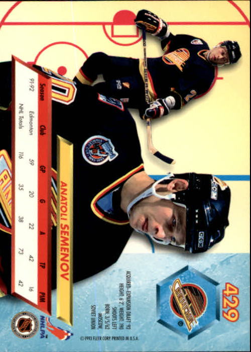 A5576- 1992-93 Ultra Hockey Cards 251-450 +Inserts -You Pick- 15+ FREE US SHIP - Bild 359 von 404