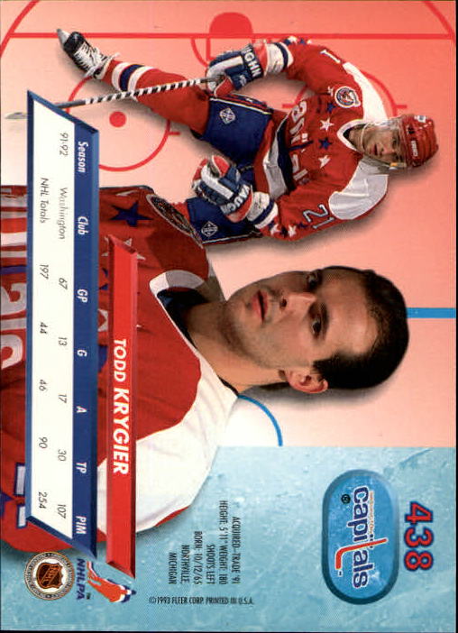 A5576- 1992-93 Ultra Hockey Cards 251-450 +Inserts -You Pick- 15+ FREE US SHIP - Bild 377 von 404