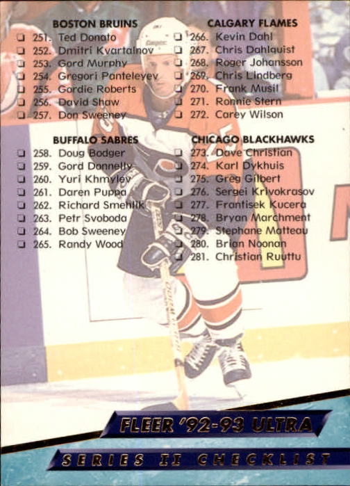 A5576- 1992-93 Ultra Hockey Cards 251-450 +Inserts -You Pick- 15+ FREE US SHIP - Bild 394 von 404