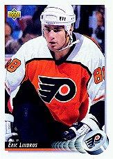 1992-93 Upper Deck #88 Eric Lindros UER SP/(8 games with Canadian/Olympic Team not 7)