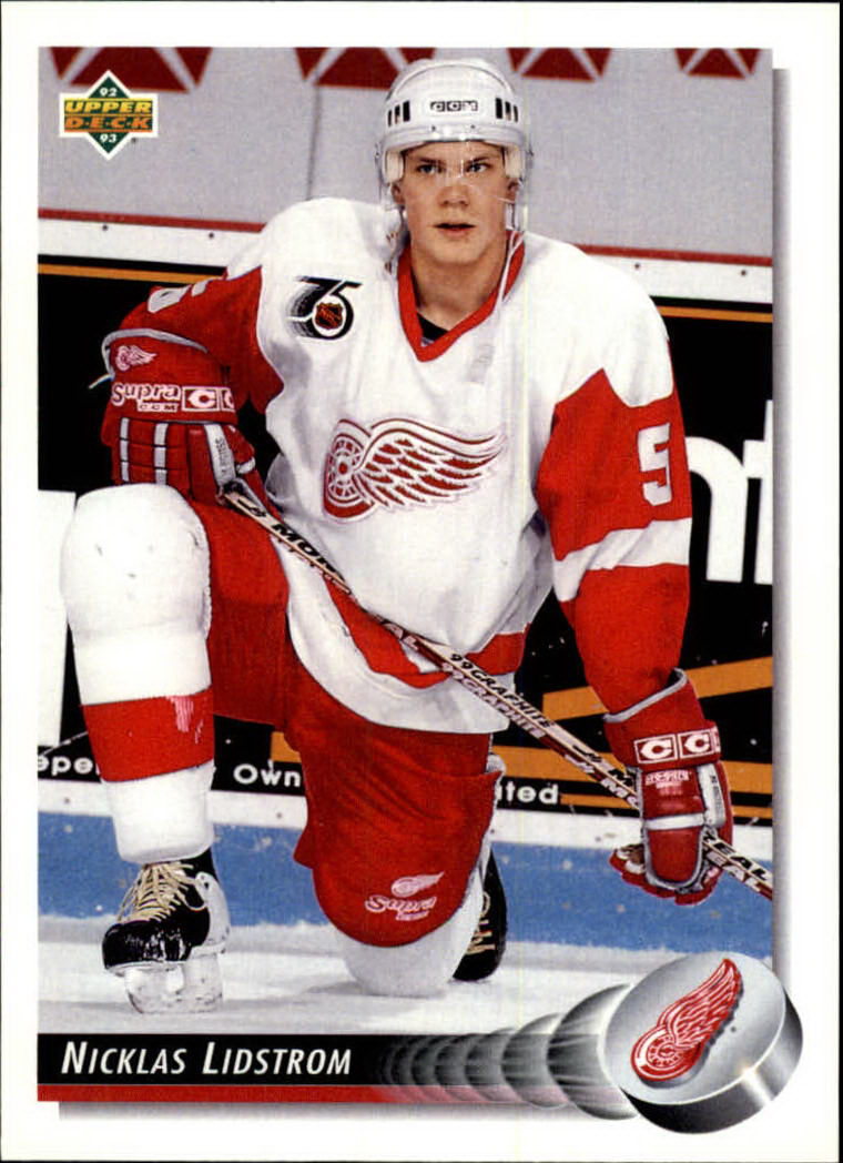  Hockey NHL 1992-93 Ultra #51 Nicklas Lidstrom NM Red