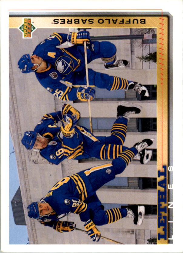 1992-93 Upper Deck #456 Buffalo Sabres LL/Pat LaFontaine/Dave Andreychuk/Alexander Mogilny