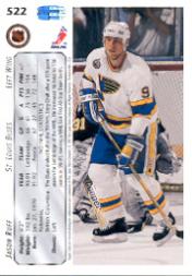 1992-93 Upper Deck #522 Jason Ruff RC back image