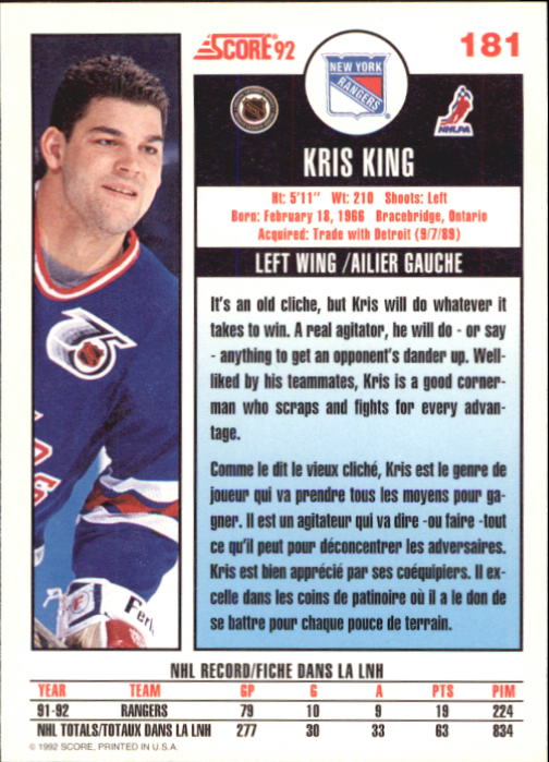 B3532- 1992-93 Score Canadian Hk #s 1-250 +Rookies -You Pick- 15+ FREE US SHIP - Picture 359 of 497