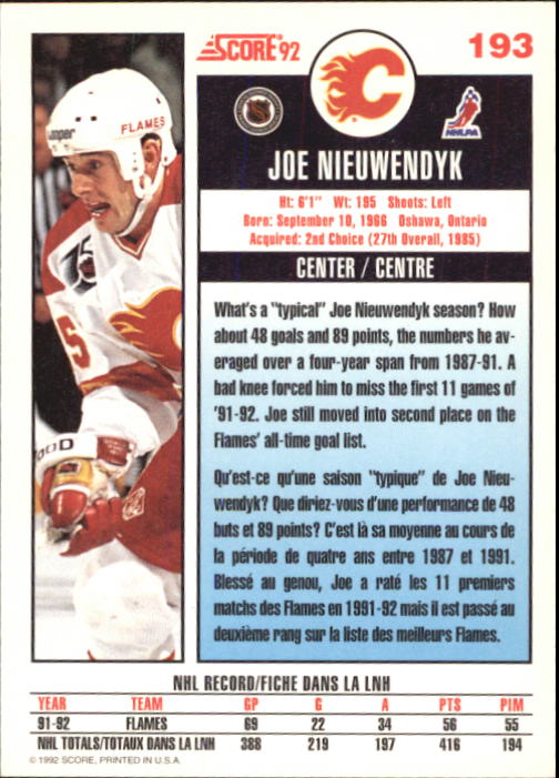 B3532- 1992-93 Score Canadian Hk #s 1-250 +Rookies -You Pick- 15+ FREE US SHIP - Picture 383 of 497
