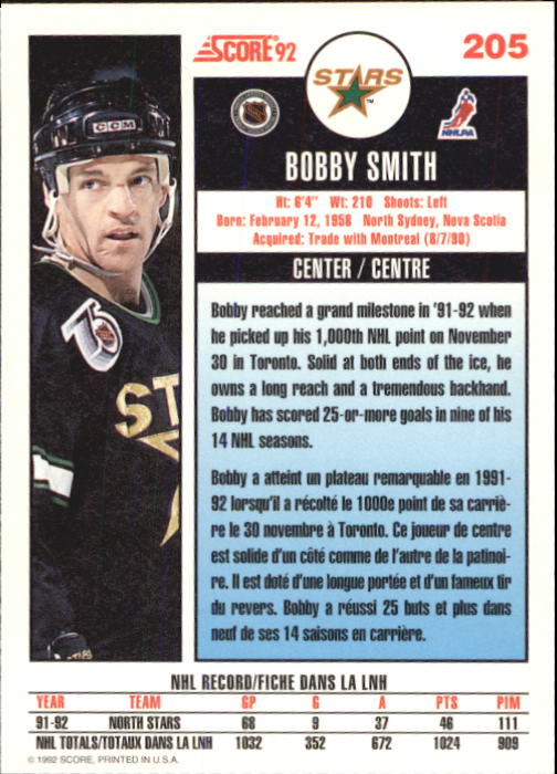 B3532- 1992-93 Score Canadian Hk #s 1-250 +Rookies -You Pick- 15+ FREE US SHIP - Picture 407 of 497