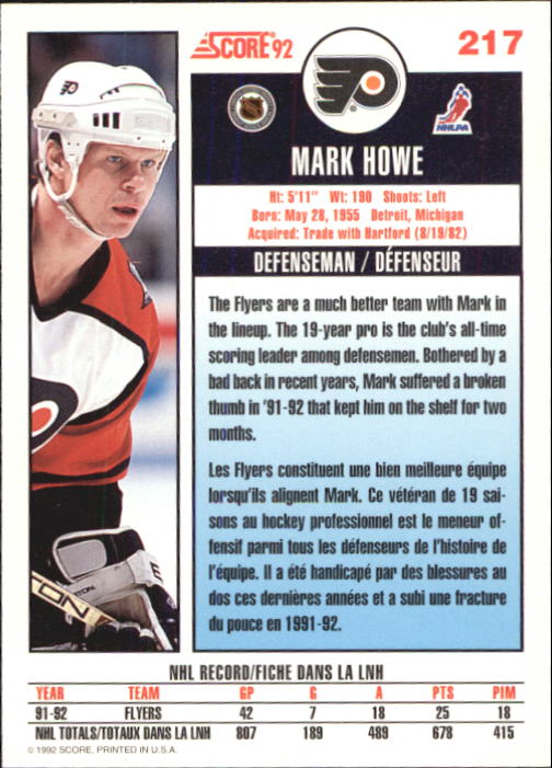 B3532- 1992-93 Score Canadian Hk #s 1-250 +Rookies -You Pick- 15+ FREE US SHIP - Picture 431 of 497