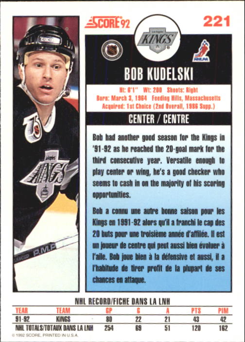 B3532- 1992-93 Score Canadian Hk #s 1-250 +Rookies -You Pick- 15+ FREE US SHIP - Picture 439 of 497