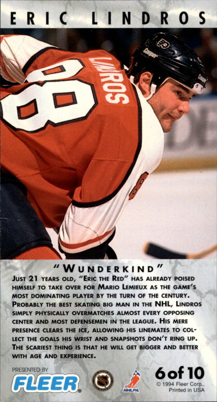 1993-94 PowerPlay Gamebreakers #6 Eric Lindros back image