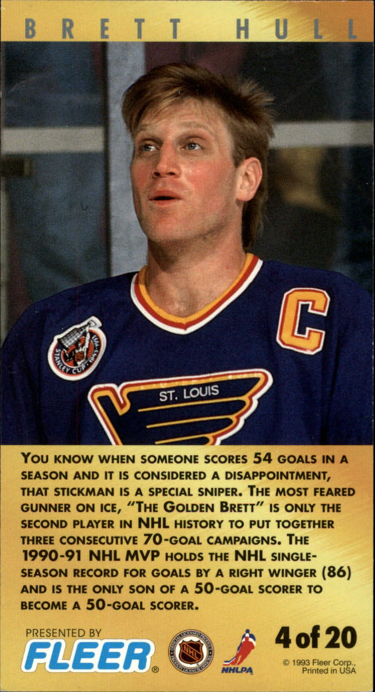 1993-94 PowerPlay Point Leaders #4 Brett Hull back image