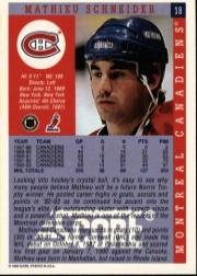 1993-94 Score #18 Mathieu Schneider back image