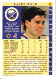 1993-94 Score #55 Randy Wood back image