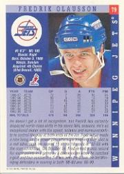 1993-94 Score #79 Fredrik Olausson back image