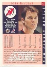 1993-94 Score #81 John MacLean back image