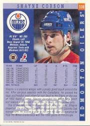1993-94 Score #108 Shayne Corson back image