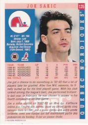 1993-94 Score #135 Joe Sakic back image
