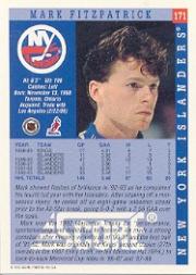 1993-94 Score #171 Mark Fitzpatrick back image