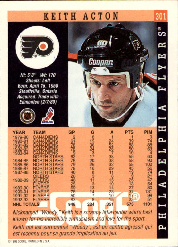 1993-94 Score Canadian Hk #s 253-500 +RC's (A1224) - You Pick - 15+ FREE SHIP