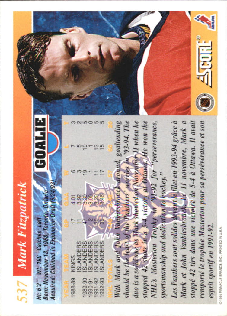 Sports Card Back