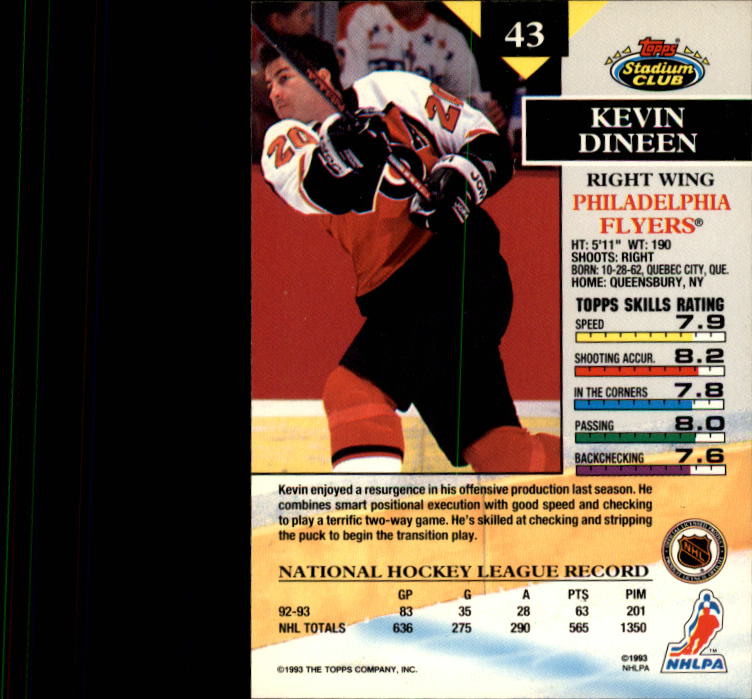 B1400- 1993-94 Stadium Club Hk #s 1-250 +Rookies -You Pick- 15+ FREE US SHIP - Picture 85 of 493