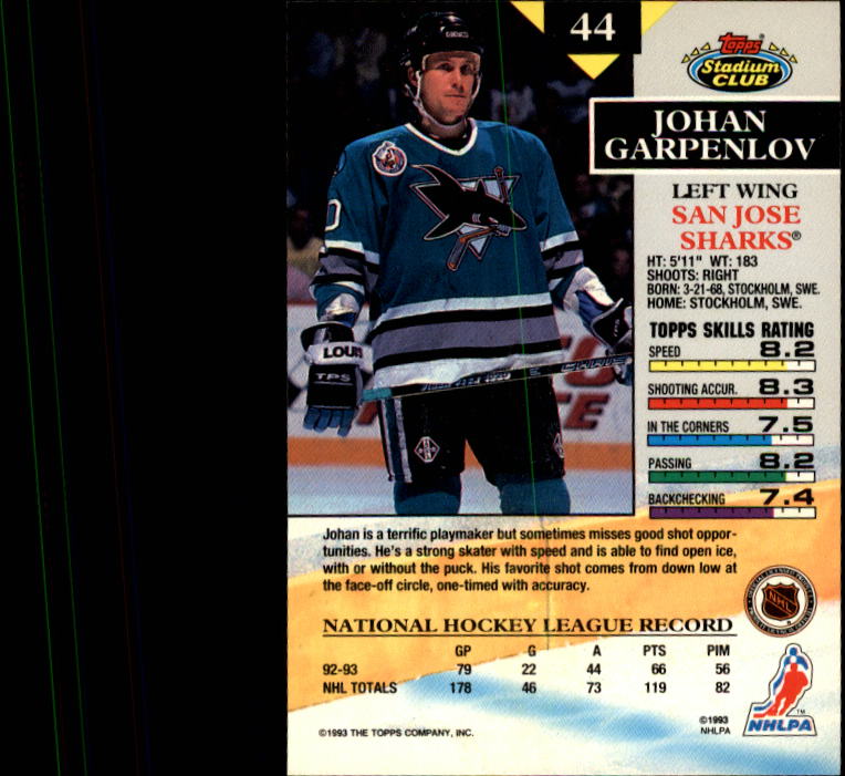 B1400- 1993-94 Stadium Club Hk #s 1-250 +Rookies -You Pick- 15+ FREE US SHIP - Picture 87 of 493