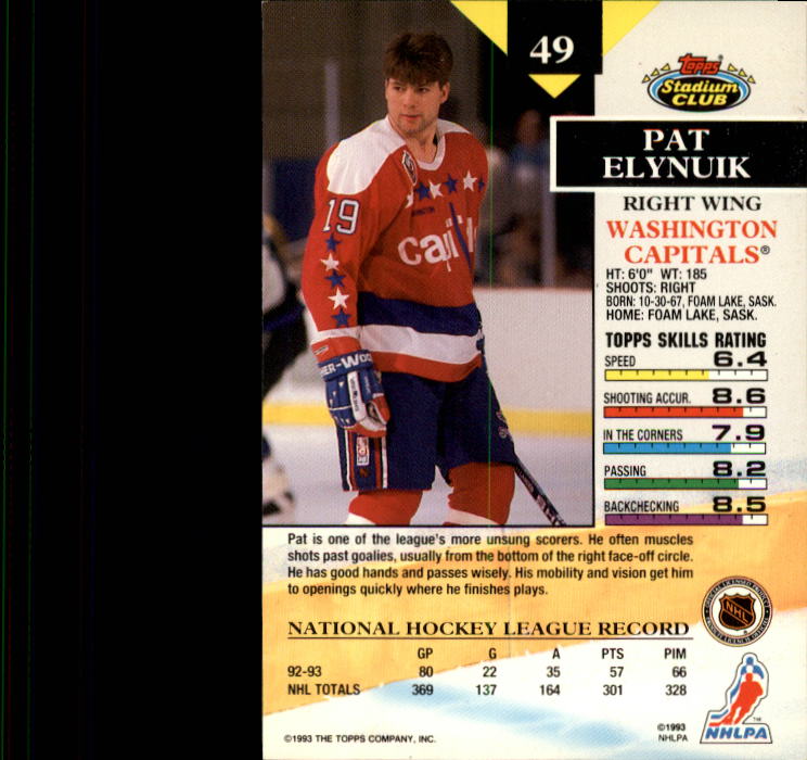 B1400- 1993-94 Stadium Club Hk #s 1-250 +Rookies -You Pick- 15+ FREE US SHIP - Picture 97 of 493
