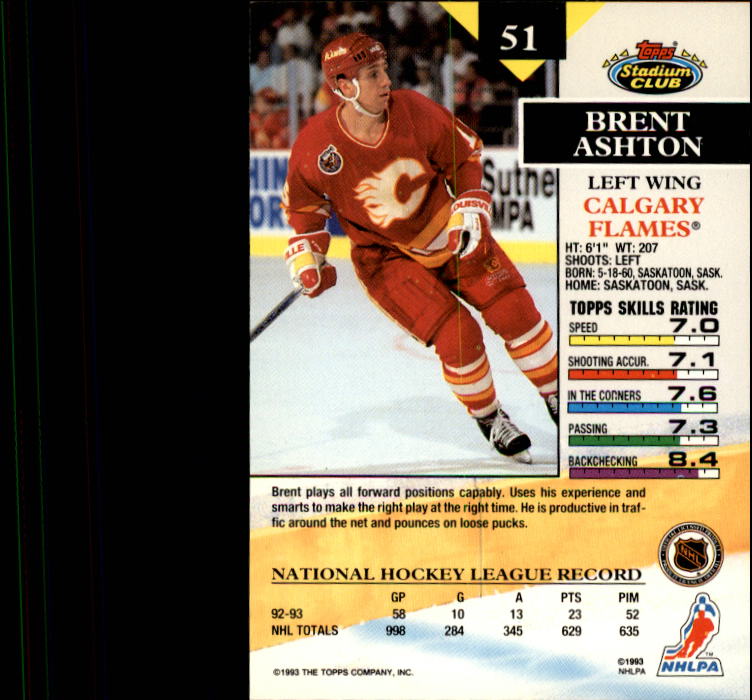 B1400- 1993-94 Stadium Club Hk #s 1-250 +Rookies -You Pick- 15+ FREE US SHIP - Picture 101 of 493