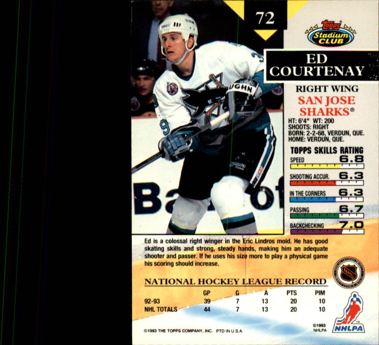 B1400- 1993-94 Stadium Club Hk #s 1-250 +Rookies -You Pick- 15+ FREE US SHIP - Picture 143 of 493