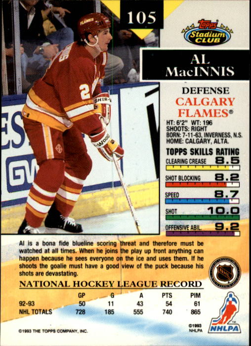B1400- 1993-94 Stadium Club Hk #s 1-250 +Rookies -You Pick- 15+ FREE US SHIP - Picture 207 of 493