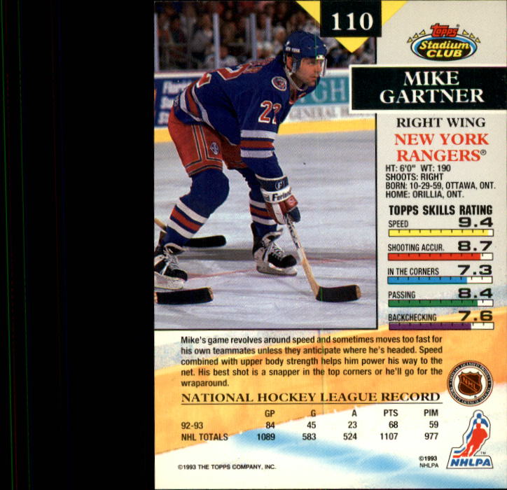 B1400- 1993-94 Stadium Club Hk #s 1-250 +Rookies -You Pick- 15+ FREE US SHIP - Picture 217 of 493