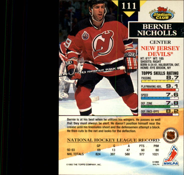 B1400- 1993-94 Stadium Club Hk #s 1-250 +Rookies -You Pick- 15+ FREE US SHIP - Picture 219 of 493