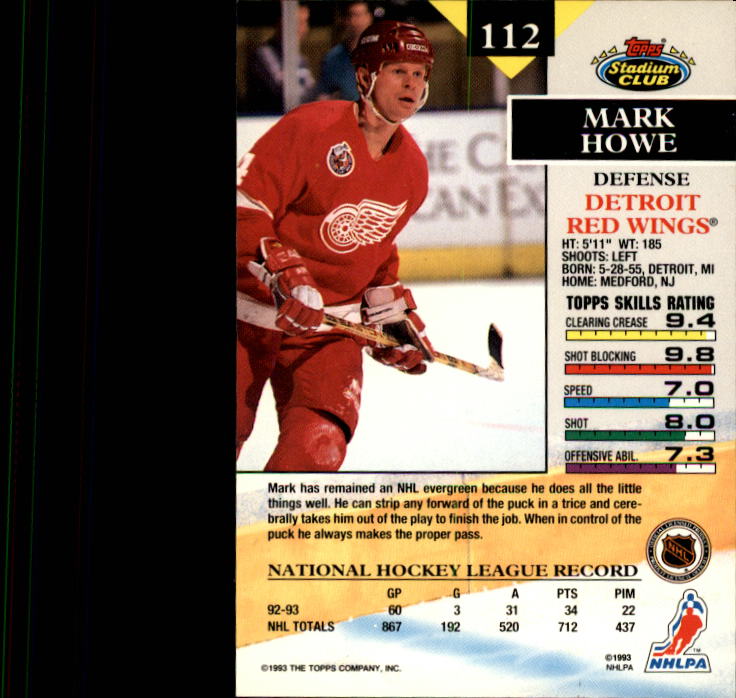 B1400- 1993-94 Stadium Club Hk #s 1-250 +Rookies -You Pick- 15+ FREE US SHIP - Picture 221 of 493