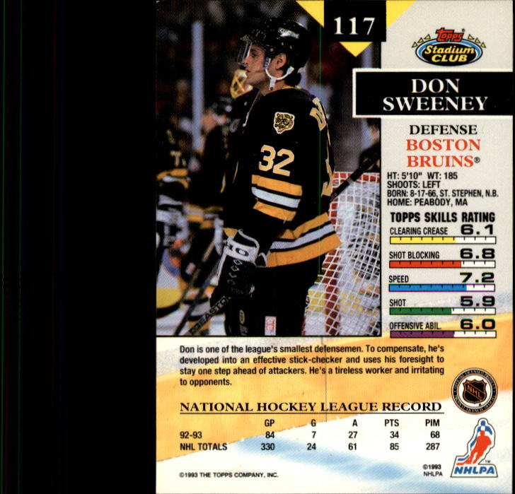 B1400- 1993-94 Stadium Club Hk #s 1-250 +Rookies -You Pick- 15+ FREE US SHIP - Picture 231 of 493