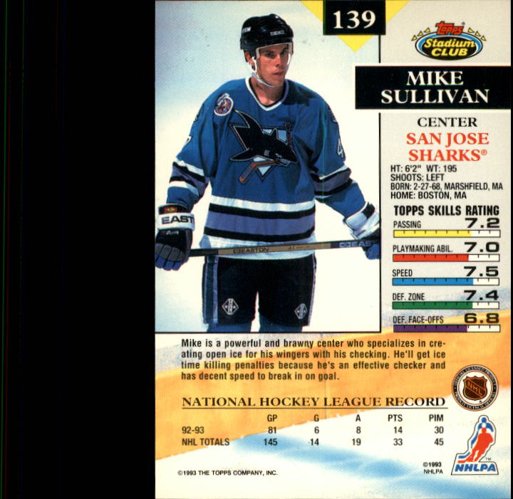 B1400- 1993-94 Stadium Club Hk #s 1-250 +Rookies -You Pick- 15+ FREE US SHIP - Picture 275 of 493