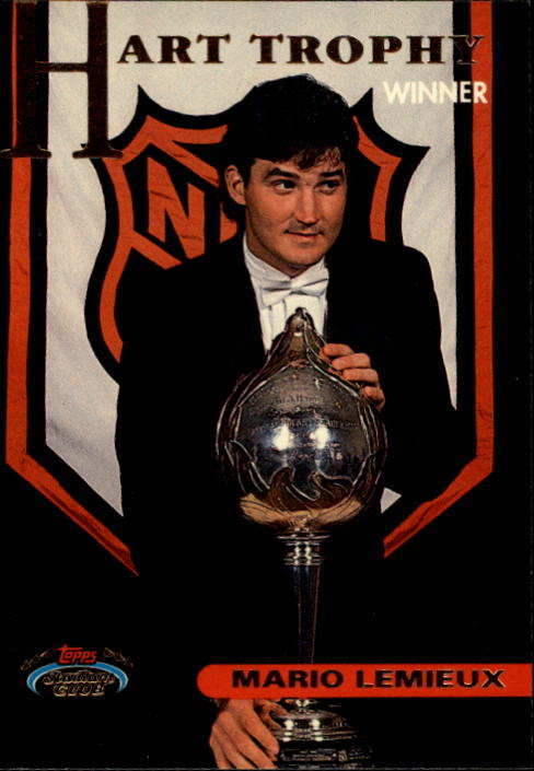 1993-94 Stadium Club #143 Mario Lemieux/Hart Trophy
