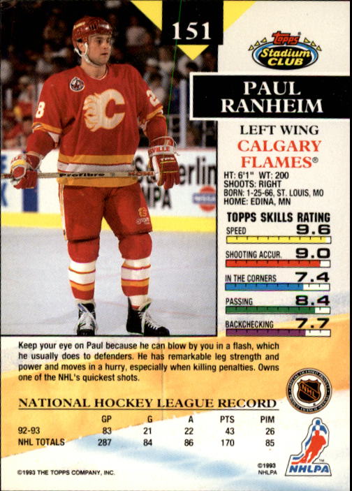 B1400- 1993-94 Stadium Club Hk #s 1-250 +Rookies -You Pick- 15+ FREE US SHIP - Picture 297 of 493