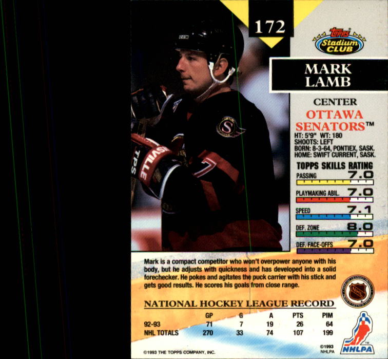 B1400- 1993-94 Stadium Club Hk #s 1-250 +Rookies -You Pick- 15+ FREE US SHIP - Picture 337 of 493