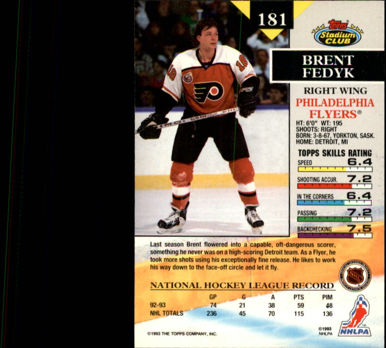 B1400- 1993-94 Stadium Club Hk #s 1-250 +Rookies -You Pick- 15+ FREE US SHIP - Picture 355 of 493