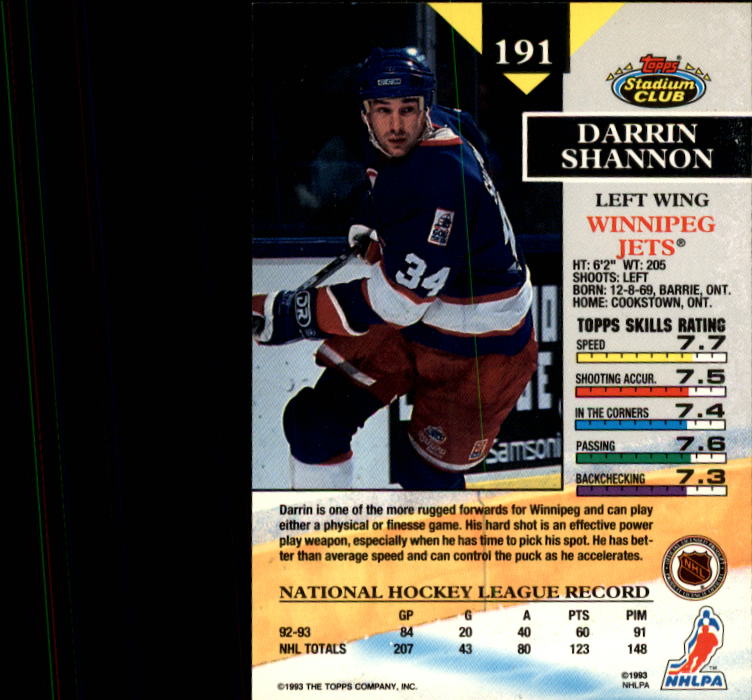 B1400- 1993-94 Stadium Club Hk #s 1-250 +Rookies -You Pick- 15+ FREE US SHIP - Picture 375 of 493