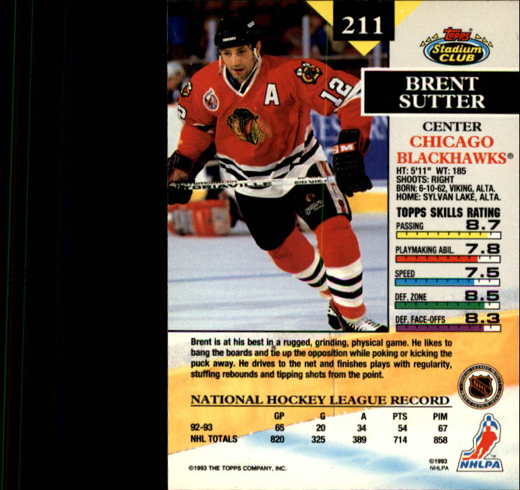 B1400- 1993-94 Stadium Club Hk #s 1-250 +Rookies -You Pick- 15+ FREE US SHIP - Picture 415 of 493