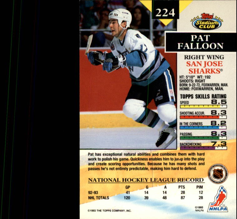 Sports Card Back
