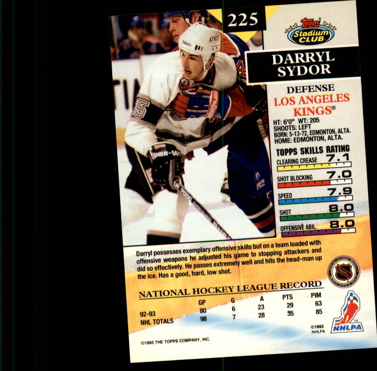 B1400- 1993-94 Stadium Club Hk #s 1-250 +Rookies -You Pick- 15+ FREE US SHIP - Picture 443 of 493