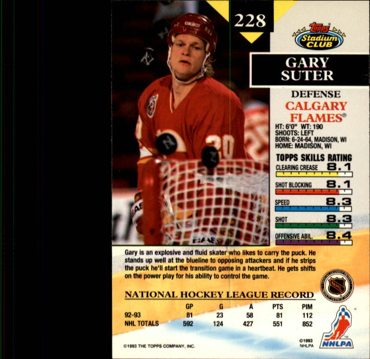 B1400- 1993-94 Stadium Club Hk #s 1-250 +Rookies -You Pick- 15+ FREE US SHIP - Picture 449 of 493
