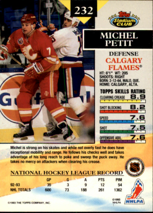 B1400- 1993-94 Stadium Club Hk #s 1-250 +Rookies -You Pick- 15+ FREE US SHIP - Picture 457 of 493