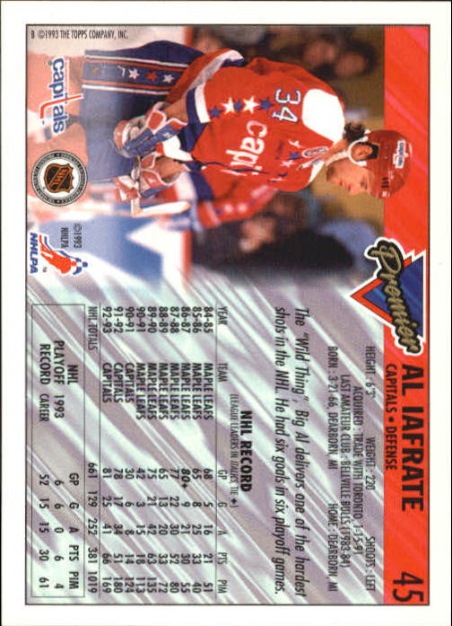 A0530- 1993-94 Topps Premier Hk #s 1-250 +Rookies -You Pick- 15+ FREE US SHIP - Picture 85 of 459