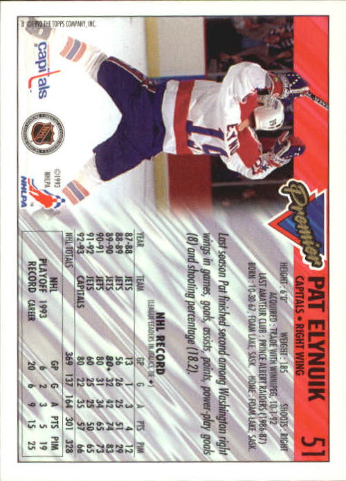 A0530- 1993-94 Topps Premier Hk #s 1-250 +Rookies -You Pick- 15+ FREE US SHIP - Picture 97 of 459