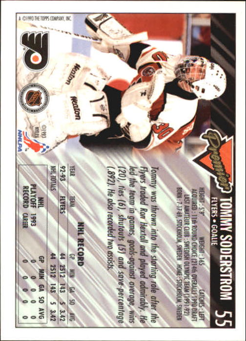 A0530- 1993-94 Topps Premier Hk #s 1-250 +Rookies -You Pick- 15+ FREE US SHIP - Picture 105 of 459