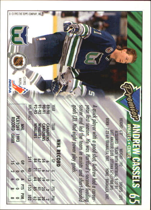 A0530- 1993-94 Topps Premier Hk #s 1-250 +Rookies -You Pick- 15+ FREE US SHIP - Picture 121 of 459