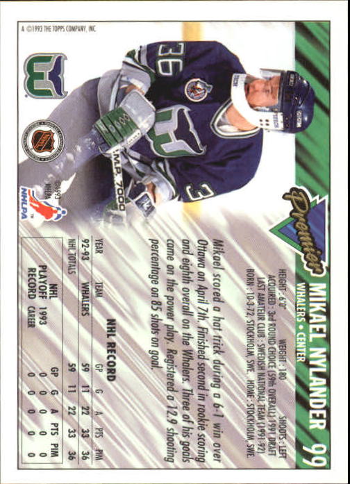 A0530- 1993-94 Topps Premier Hk #s 1-250 +Rookies -You Pick- 15+ FREE US SHIP - Picture 184 of 459